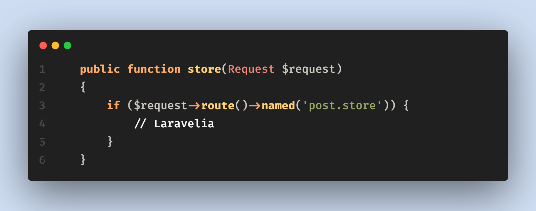 laravel-check-requested-route-name