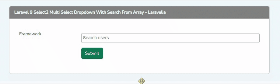 laravel-select2-array-search