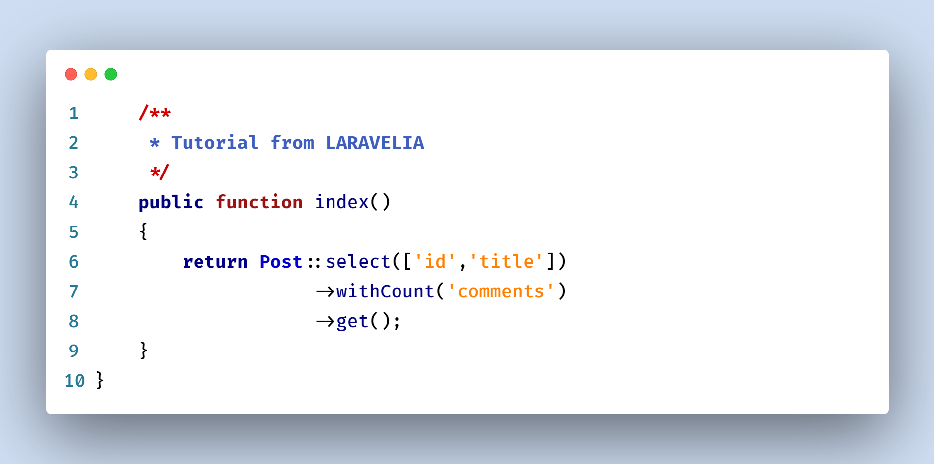laravel-withcount-select